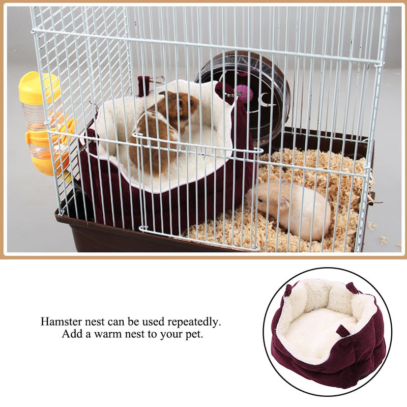 Small Animal Winter Warm Bed House Washable Pet Nest Sofa