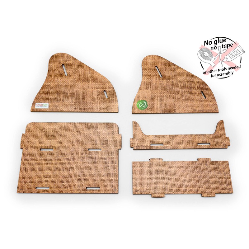 stableco 1 x Ecological Brochure Stand DIN A6 Horizontal with