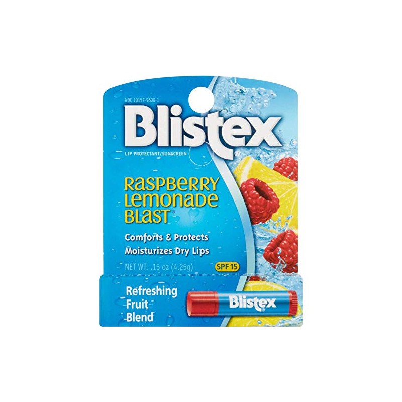 Blistex Raspberry Lemonade Blast Lip Balm, 0.15 Ounces each -