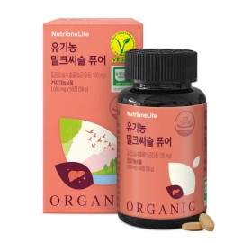뉴트리원라이프 Nutrione Organic Milk Thistle Pure 50 tablets, 1 box / 뉴트리원 유기농 밀크씨슬 퓨어 50정, 1박스