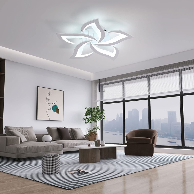 DELIPOP LED Ceiling Light Fixture, 6500K Modern LED Flush Mount