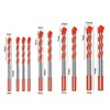 Hniuyun 10Pcs Multifunctional Drill Bits Set, Masonry bit bit with