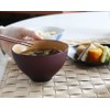 Echizen Lacquerware Soup Bowl, Bitter Colors, Wooden Soup Bowl, 1