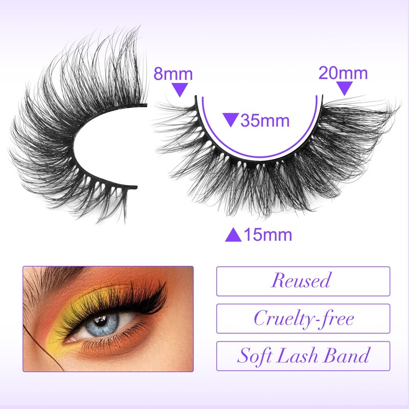 ALICE Eyelashes Fox Eye Lashes Mink Faux Fluffy Natural False