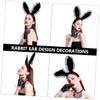 TOVINANNA 3pcs Rabbit Ears Lace Ear Hair Decor Party Headwear