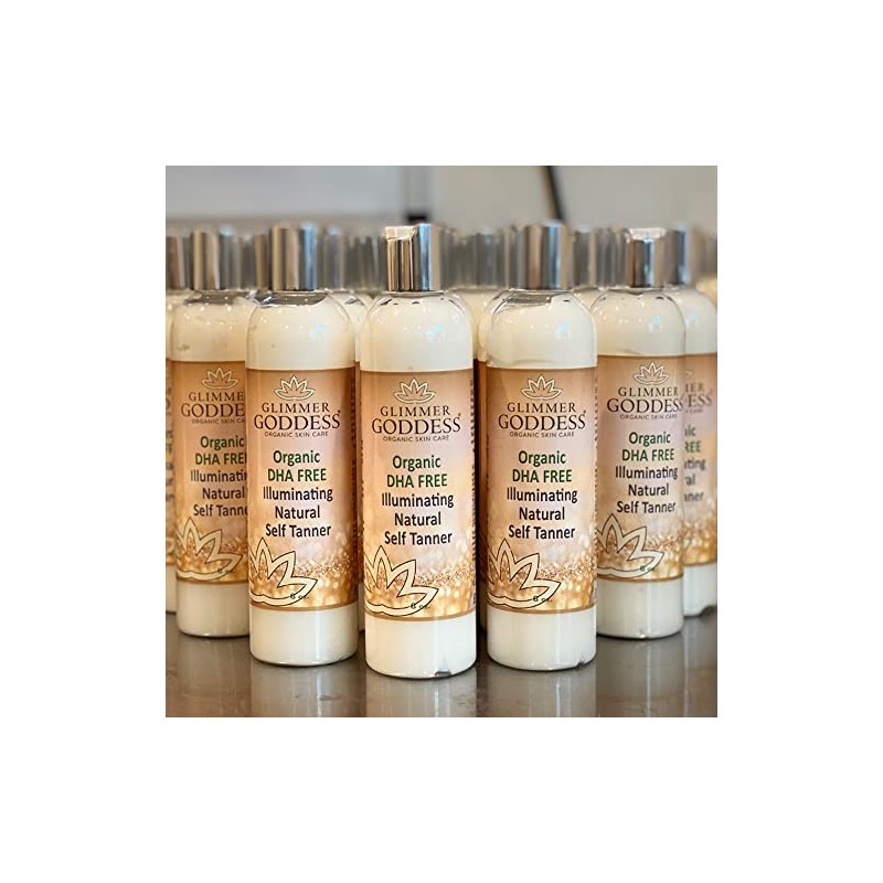 Glimmer Goddess Organic DHA FREE Self Tanner - (Dark) Sunless