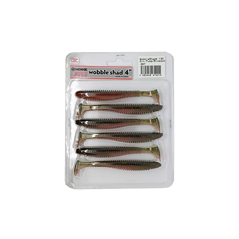 Noike Wobble Shad 4 Inch 10.2 cm – 6 Rubber
