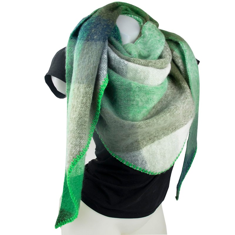 Gloop Women's Scarf XXL Knitted Triangle Scarf Neckerchief Triangle Scarf