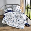 Erwin Müller Bed Linen Percale Seersucker Blue/White Size 135 x