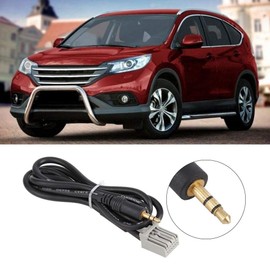 Aramox Audio Aux Cable, 3.5mm Audio Car GPS Cable AUX Adapter for Honda Civic 2006-2013 CRV Accord Input Connector