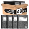 Composition Notebook Wide Ruled Composition Notebooks Bulk Black Marble Hard
