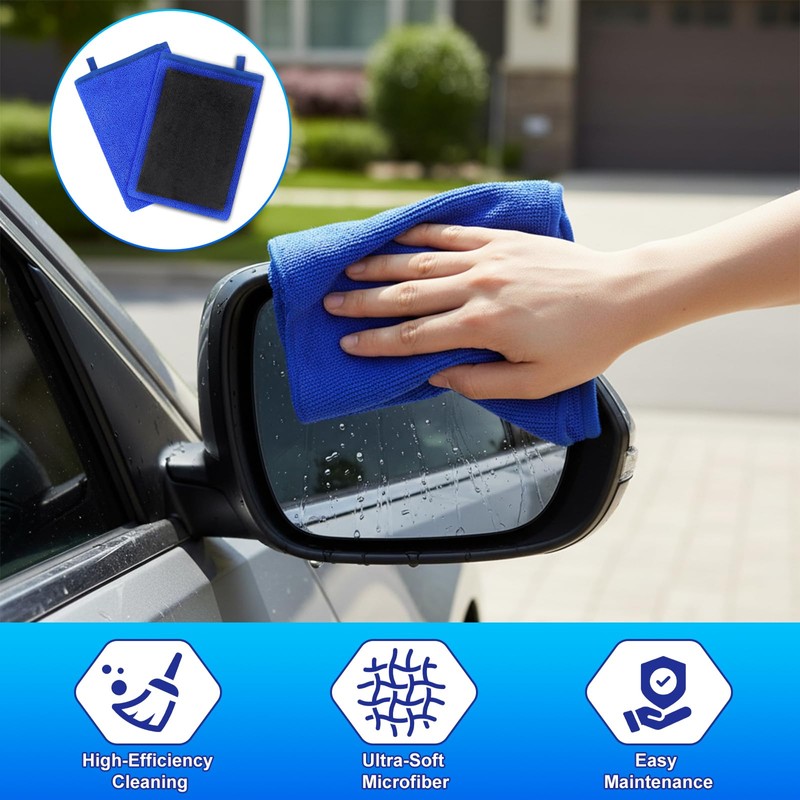 Quilax 2 Pack Clay Mitt Auto Detailing, Fine Grade Alternative