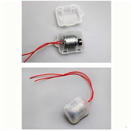 2 Pcs Vibration Motor, R260 DC 3V 5000-6000RPM Mini Vibration Micro Motor with Shell for DIY Massage Pad, Feeder