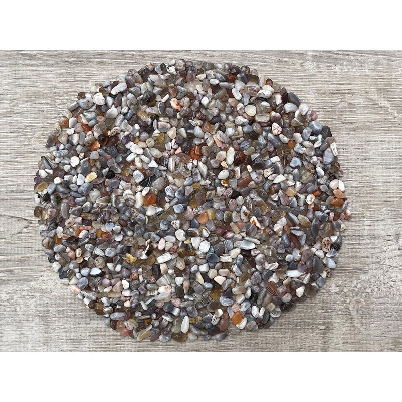 Botswana Agate Chips – Natural Mini Botswana Agate Stones, Crushed