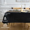 Arwllzz Black Table Cloth 100x140cm Dust-Proof Tablecloth Rectangular Washable Machine