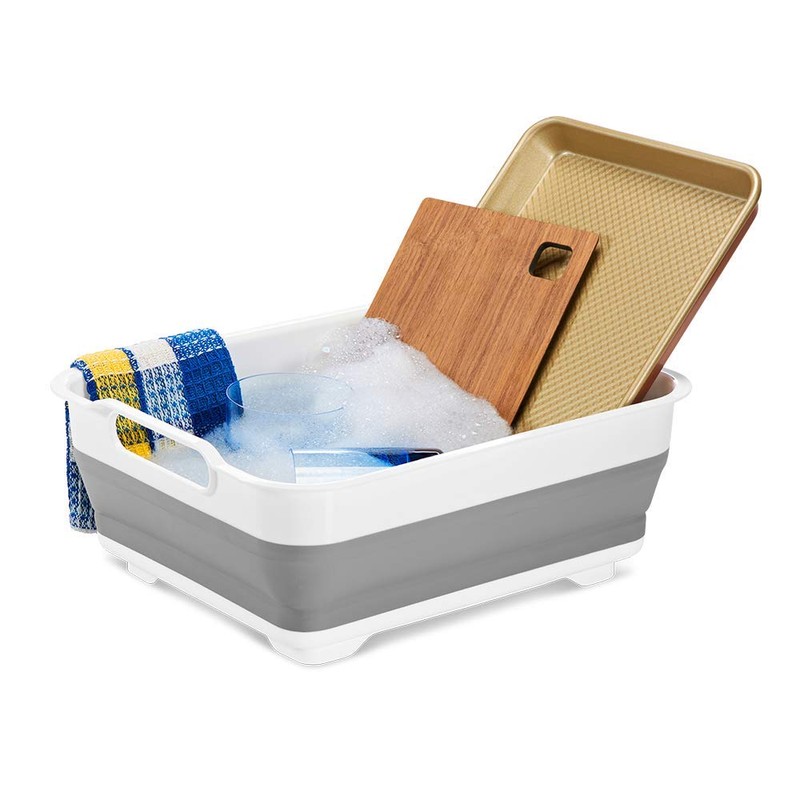 madesmart Collapsible Wash Basin - Grey/White | SINKWARE Collection |