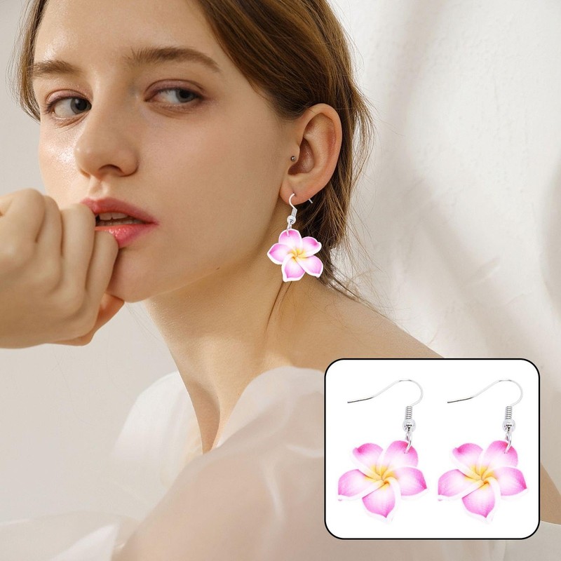RELKLYU 6 Paar Blumenohrringe, Stilvolle Vielseitige Ohrringe, Elee Ohrringe, Strandohrringe,