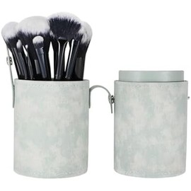Makeup Brush Holder Travel, Compact Lightweight Accessory for Travel and Daily Use - Kososuru Makeup Brush Pu Leather