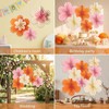 molicorl Outdoor Tissue Paper Flowers Hanging Fan Decorations