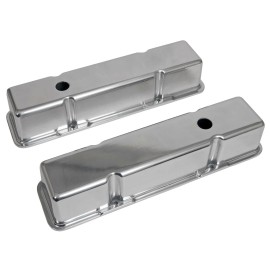 Atech 1958-86 SB CHEVY POLISHED ALUMINUM TALL VALVE COVERS 283 307 327 350 383 400