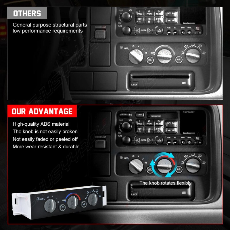 CHUSYYRAY A/C Heater Climate Control Switch For Chevy GMC C1500-C3500