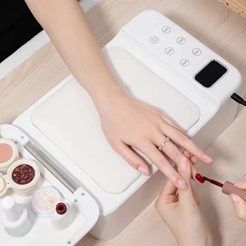 Cordless UV LED Nail Lamp, 288W Hand Pillow Nail Lamp with LED Display, 63 Lamp Chips 4 Timer Uv Nail Dryer Light for Gel Polish for Salon