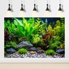 ZatiasMiller Aquarium Background Tropical Fish with Green Plants and Stones