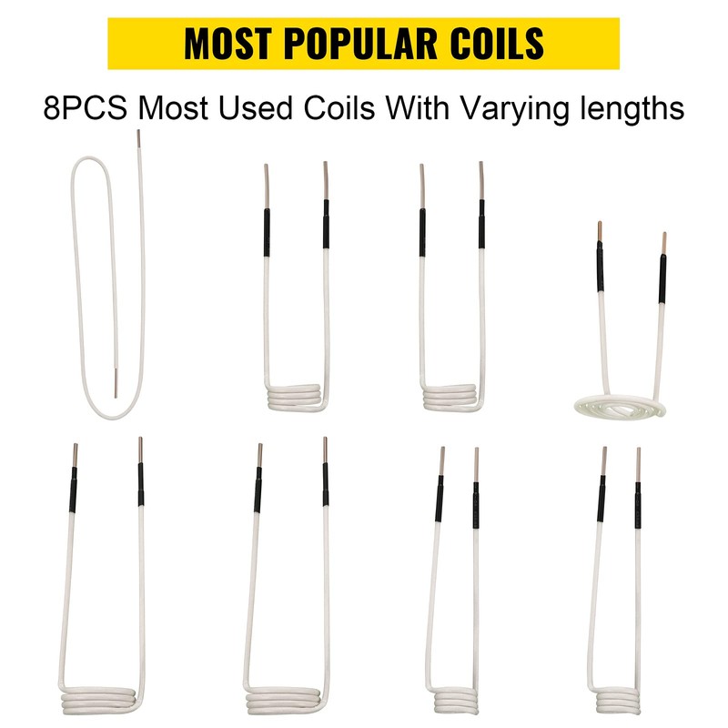 VEVOR Induction Heater Coil Kit 8PCS Most Used Induction Heater