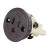 Sillites SCRBR Tamper-Resistant Self-Contained Receptacle 15 Amp 120 Volt Brown