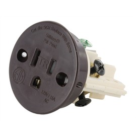 Sillites SCRBR Tamper-Resistant Self-Contained Receptacle 15 Amp 120 Volt Brown