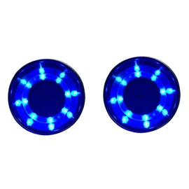ZONADA 12V LED Stainless Steel Cup Drink Holder 2PCS Blue Light for Marine Boat RV Camper Caravan Universal Fit