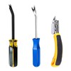 3Pcs Heavy Duty Upholstery and Construction Staple Remover with Tack