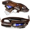 Mens Fanny Pack, Rugged Genuine Leather Waist Bags for Men