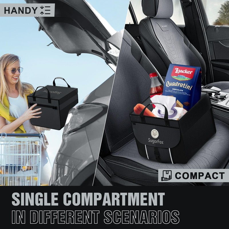 SugarFox Car Trunk Organizer for SUV - 63L+26L Modular Storage,