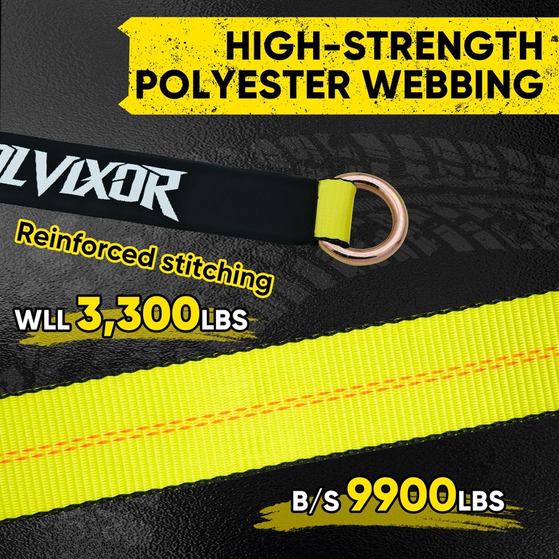 Bolvixor 4 Pack Car Tie Down Straps for Trailers -