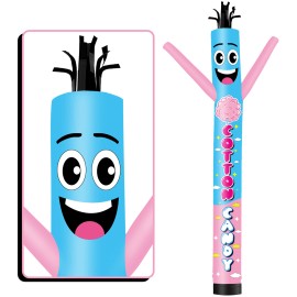 Inflatable Tube Man Wacky Wave Dancer for Outdoor Advertising Promotion Air Dancer - Orange (Blower Not Included)Color: COTTONCANOY, Size: 10FT