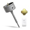 METOTY 4-1/2" Concrete Hole Saw,115mm Masonry Hole Saw, with 220mm