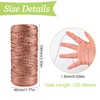 UFURMATE Decorative Metallic String, 100M/328 Ft Rose Gold Wrapping Twine