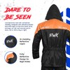 HWK Motorcycle Rain Suit for Men and Women, Two-Piece Waterproof