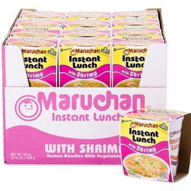 Maruchan Instant Lunch Ramen Noodles with Vegetable, Shrimp, 54 Ounce (Pack o...