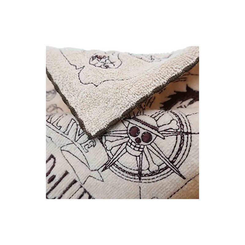 Bandai 6765004600 Mini Towel, One Piece Treasure Hunt, 100% Cotton