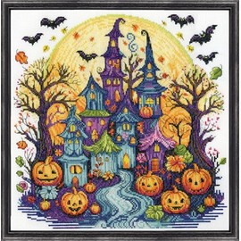 Design Works Crafts Inc. Spooky Village Counted Cross Stitch Kit