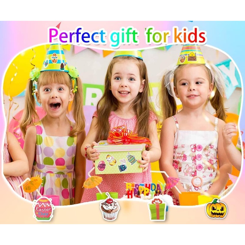 Easter Stickers, 100 Pieces Easter Egg Stickers, Children's Easter Stickers,