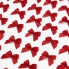 AIMUDI 150 PCs Small Red Bows 1.2'' Satin Bows for