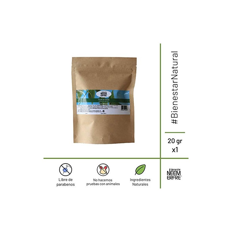 bienestar NEEM ERFRE Hoja de Neem - Melia Azadirachta Indica