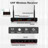 Doslnlya Wireless Microphone System with Bimetal Microphone, UHF Handheld Wireless