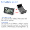 Osilly Mini Digital Clock for Car Dashboard, Battery Operated &