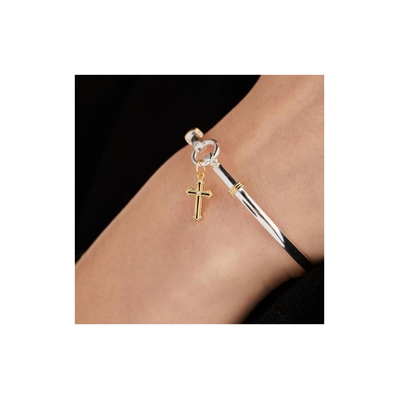 Alex and Ani Cross Clip Bangle