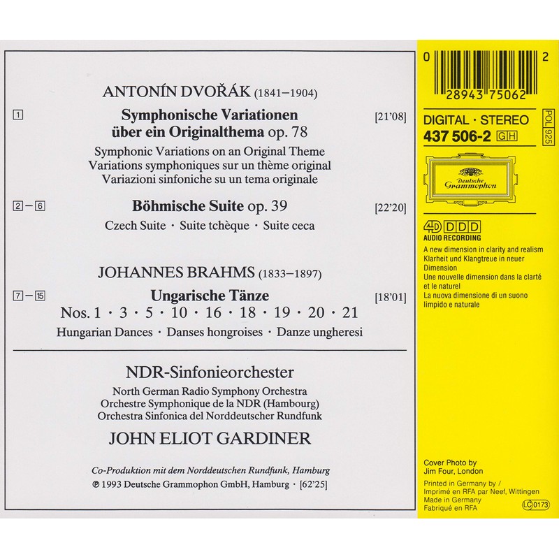 Brahms: Hungarian Dances & Dvorak: Symphonic Variations on an Original