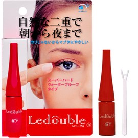 Ledouvre 0.16 fl oz (4 ml) Double Layer Teardrop Bag with Double Eyelids Habit Coating Coating Waterproof Type Bangs Keep